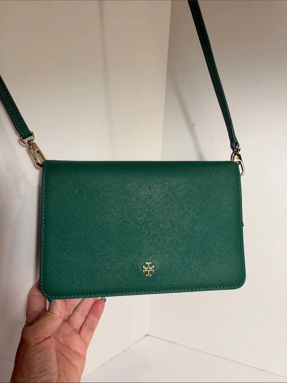 Tori Burch Emerald Green Crossbody Purse-NWOT - Picture 2 of 7